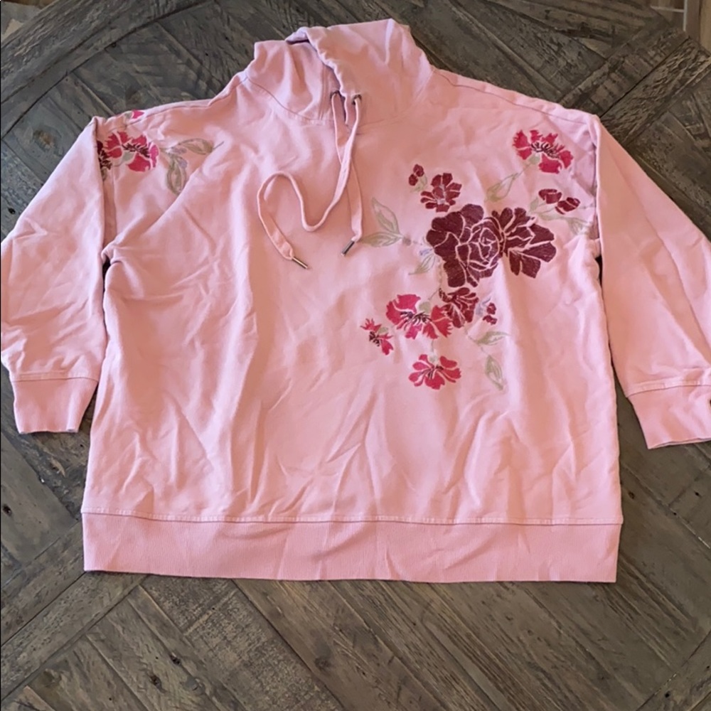JESSICA SIMPSON Floral Hoodie (1X)